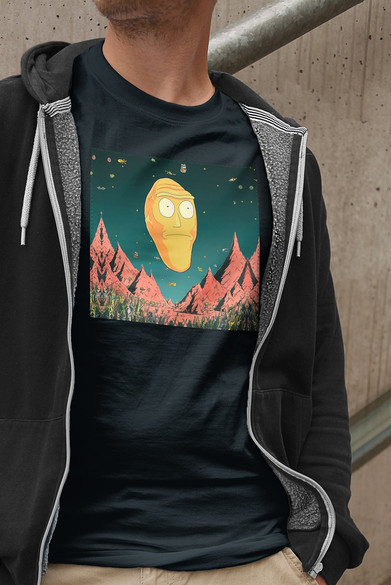 Koszulka z naszywką Rick and Morty 05