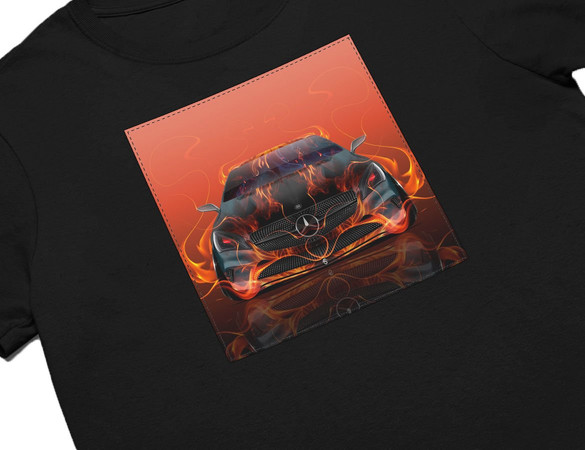 Koszulka z naszywką Mercedes-fire