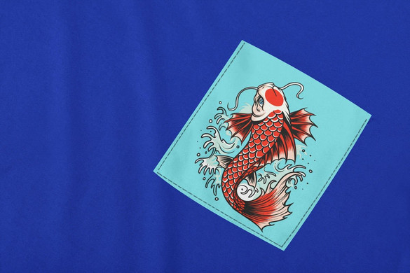 Koszulka z kieszonką JAPOŃSKI KARP KOI