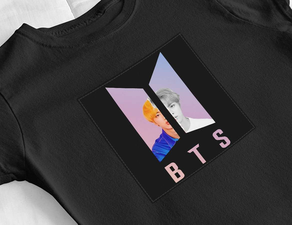 Bluzka damska z naszywką BTS JIN