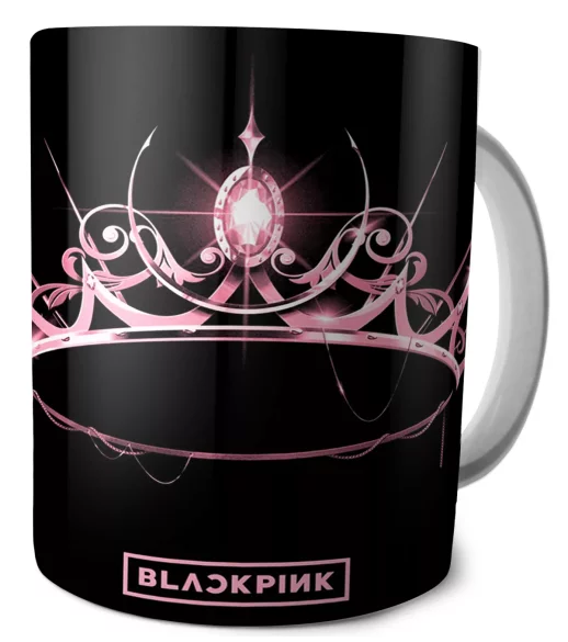 Kubek BlackPink pink crown The Album cover