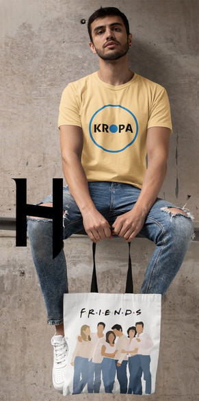 Torba na ramię FRIENDS PRZYJACIELE DUŻO WZORÓW