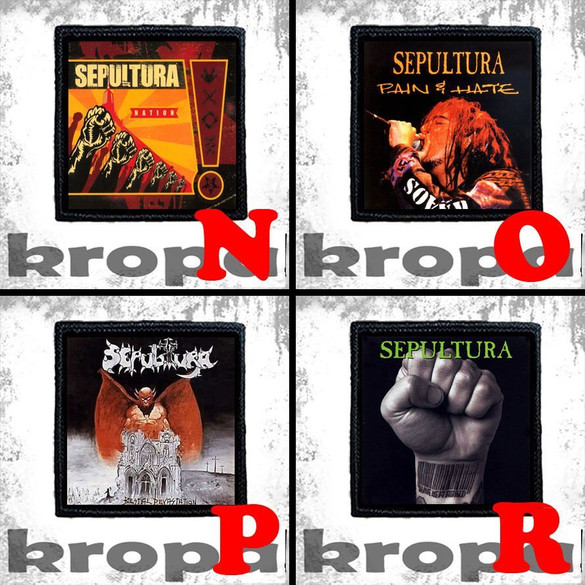 Naszywka SEPULTURA 10 x 10 cm  Dużo Wzorów!