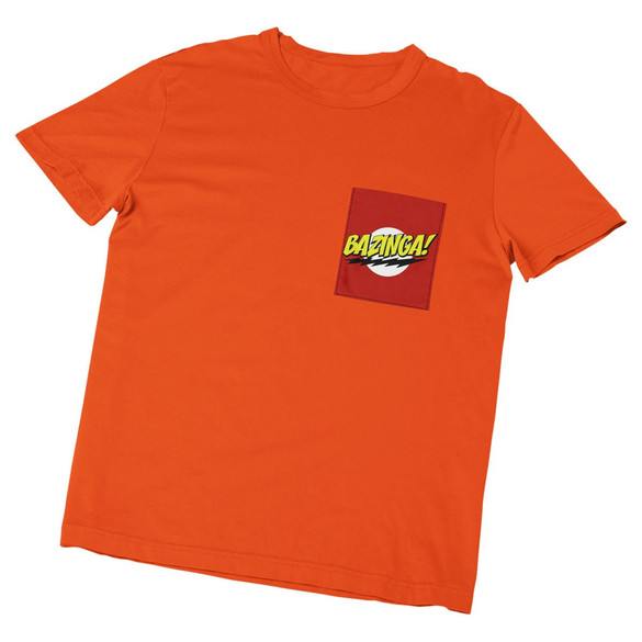 Koszulka z kieszonką BAZINGA! BIG BANG