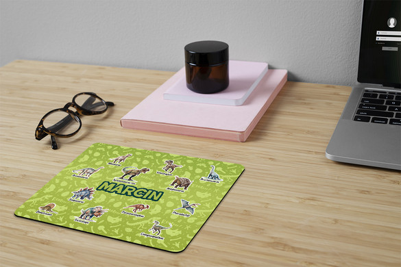 Podkładka Dinozaury różne - z imieniem dziecka 24x19cm