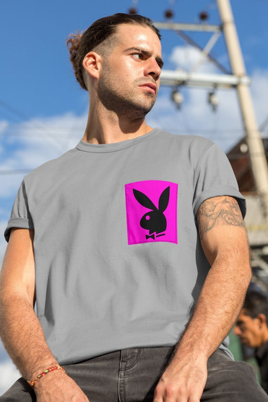 Koszulka z kieszonką PLAYBOY KRÓLICZEK