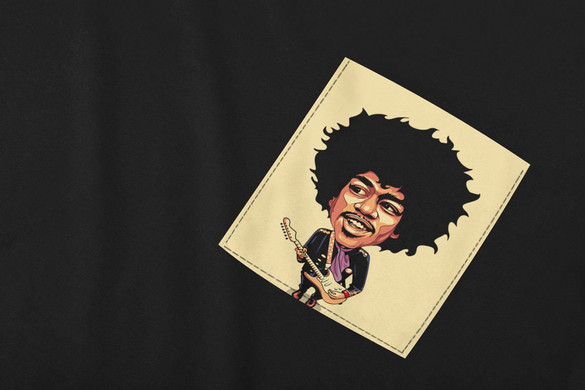 Koszulka z kieszonką JIMI HENDRIX
