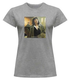 Bluzka damska z naszywką Uma Thurman Song