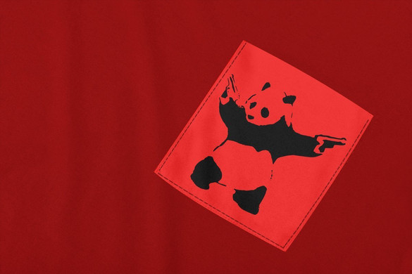 Koszulka z kieszonką BANKSY PANDA