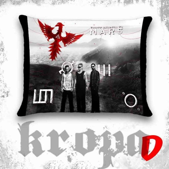 Poduszka 30 SECONDS TO MARS duża 58 cm 38 cm