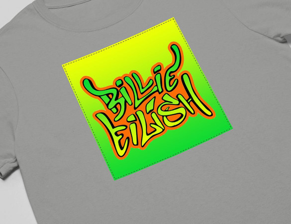 Koszulka z naszywką Billie Eilish 05