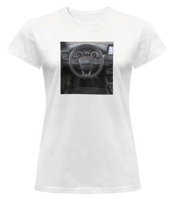 Bluzka damska z naszywką Ford kierownica