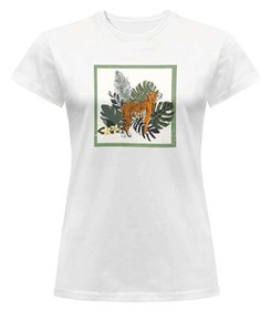 Bluzka damska z naszywką Tiger/Nature
