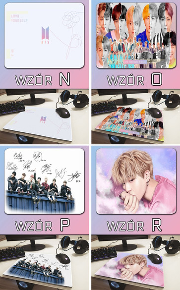 Podkładka pod mysz BTS  36x29cm Z POLSKI +imię