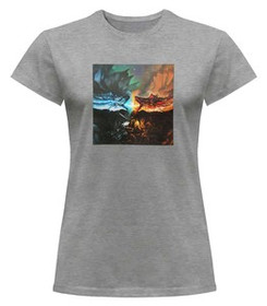 Bluzka damska z naszywką Game of Thrones dragon