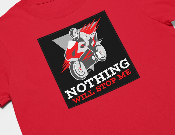 Koszulka z naszywką Nothing will stop me