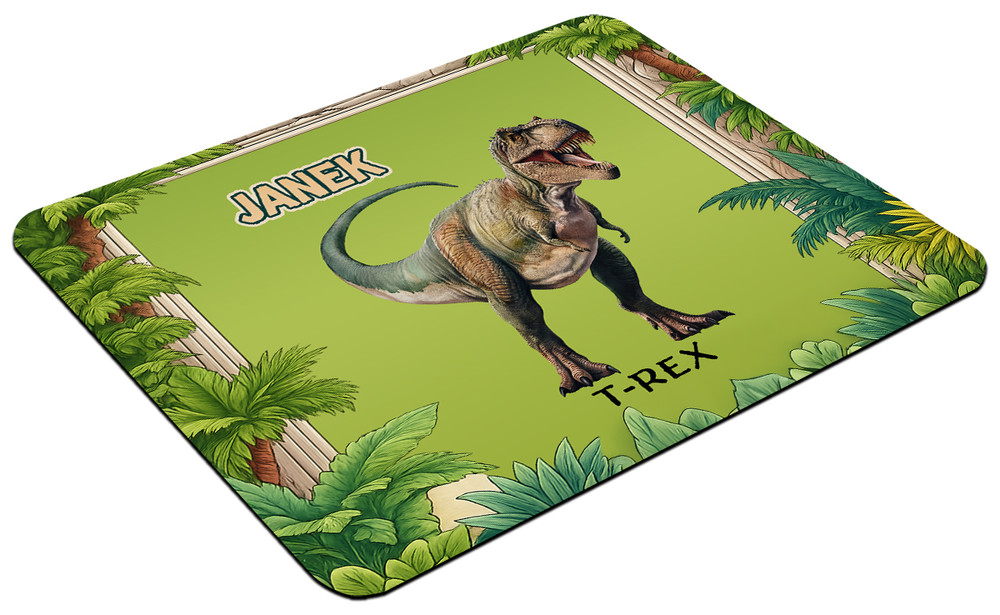 Podkładka Dinozaury T-Rex + imię dziecka 60x40cm