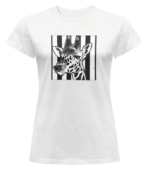 Bluzka damska z naszywką Giraffe/ żyrafa