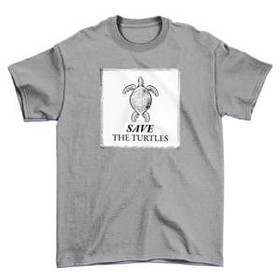 Koszulka z naszywką Save The Turtles