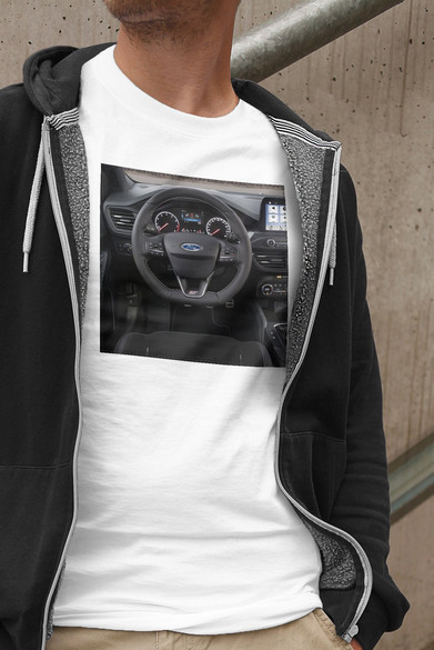 Koszulka z naszywką Ford kierownica