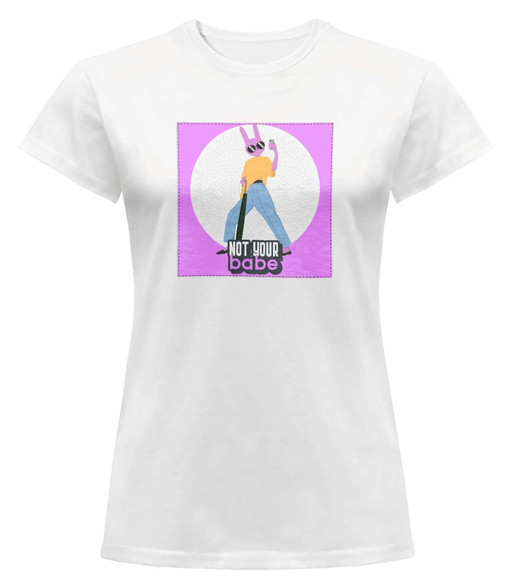 Bluzka damska z naszywką Not your baby