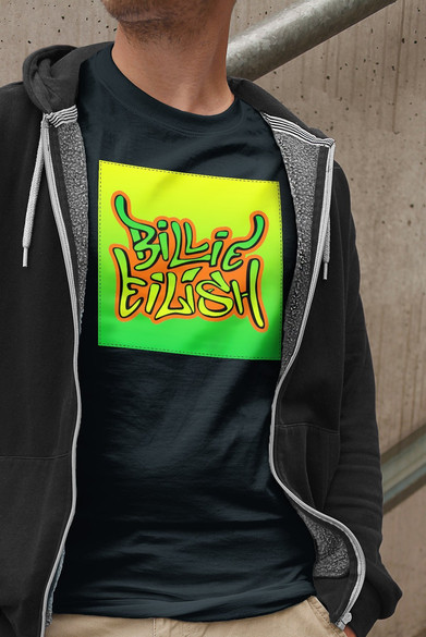 Koszulka z naszywką Billie Eilish 05