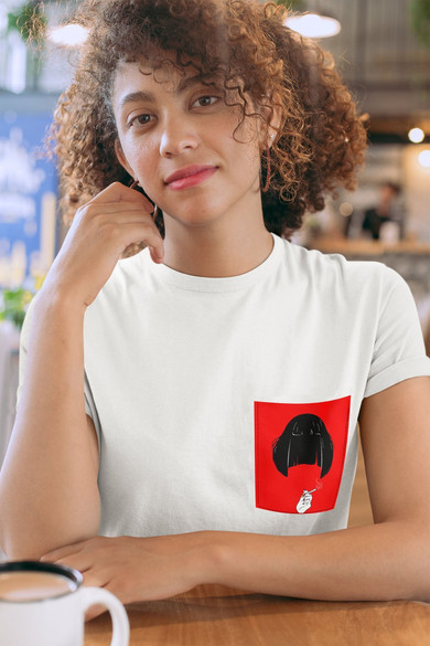 Koszulka z kieszonką PULP FICTION MIA