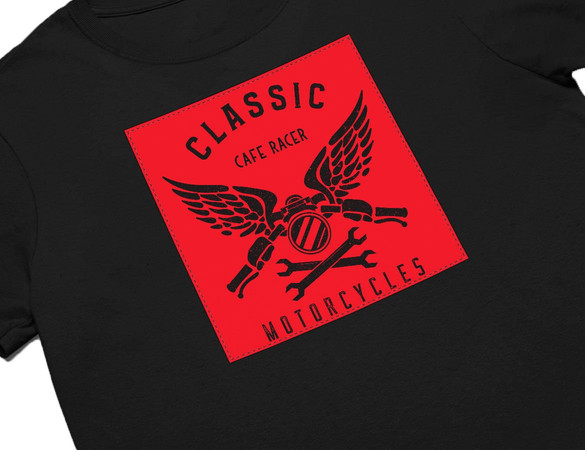 Koszulka z naszywką Cafe racer