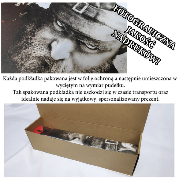 Podkładka mata pod mysz duża 60x40cm dowolny wzór