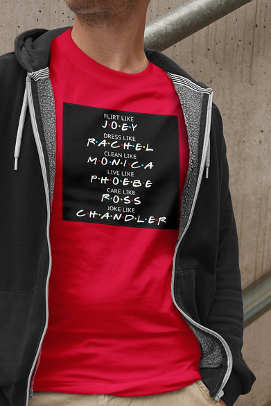 Koszulka z naszywką Friends act like