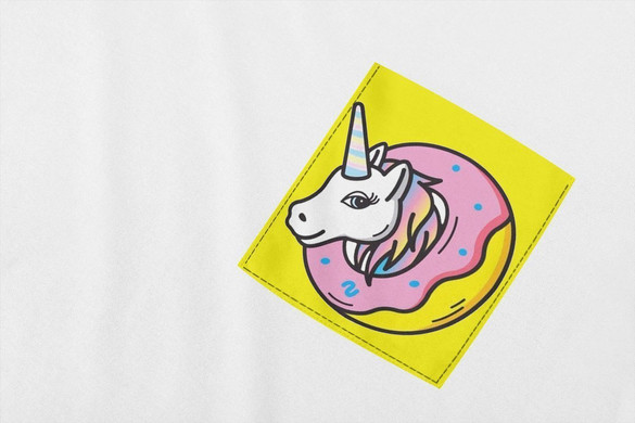 Koszulka z kieszonką JEDNOROŻEC UNICORN