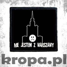 Naszywka NIE JESTEM Z WARSZAWY 02