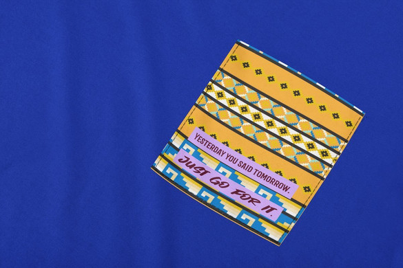 Koszulka z kieszonką JUST GO FOR IT.