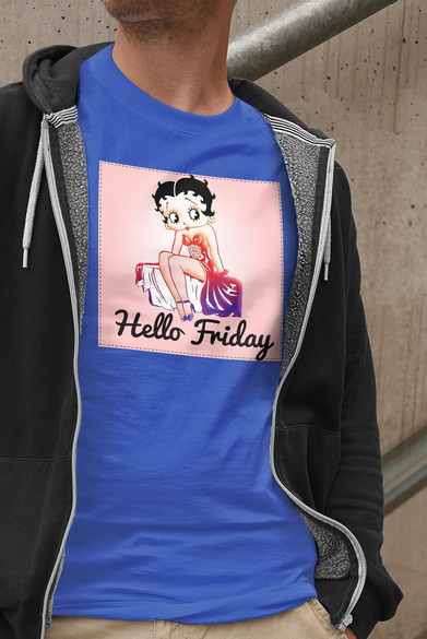 Koszulka z naszywką Hello Friday