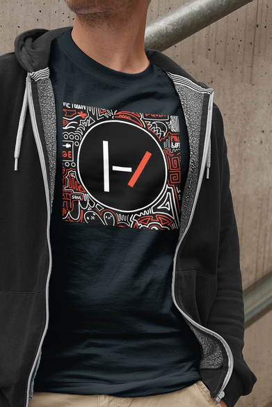 Koszulka z naszywką Twenty One Pilots 05