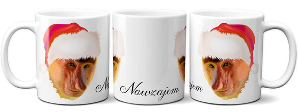 Kubek NOSACZ ŚWIĄTECZNY NAWZAJEM na Prezent +imię