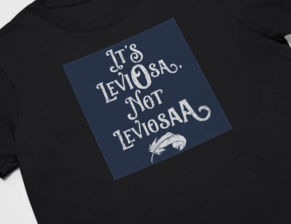 Koszulka z naszywką  Harry Potter leviosa