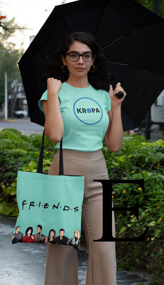 Torba na ramię FRIENDS PRZYJACIELE DUŻO WZORÓW