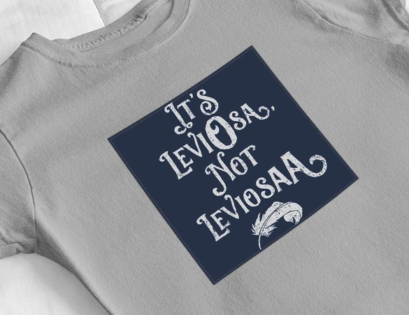 Bluzka damska z naszywką Harry Potter leviosa