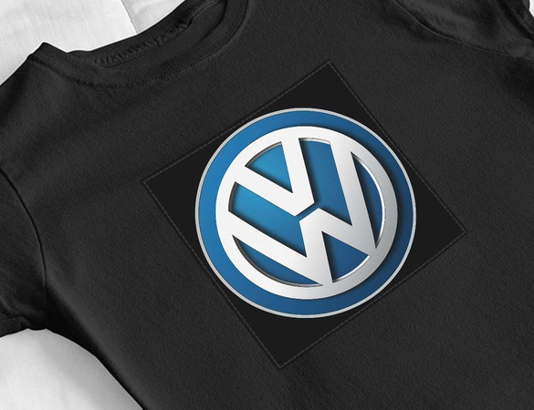 Bluzka damska z naszywką Volkswagen logo black