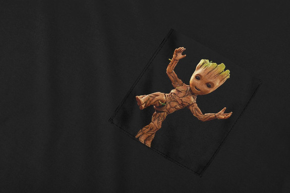 Koszulka z kieszonką I AM GROOT