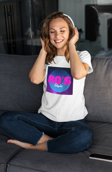 Bluzka damska z naszywką 80's Style