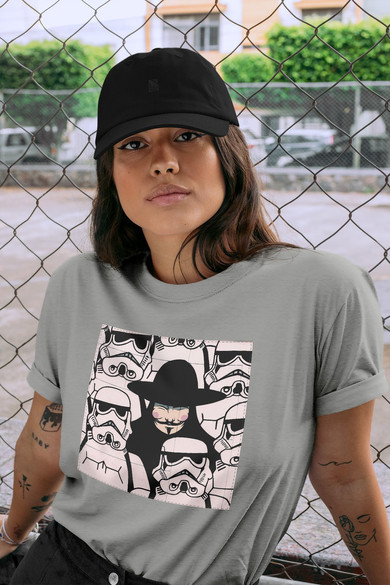 Koszulka z naszywką Anonymous