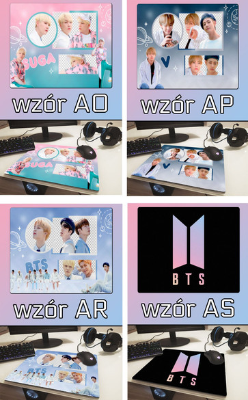 Podkładka pod mysz BTS  36x29cm Z POLSKI +imię