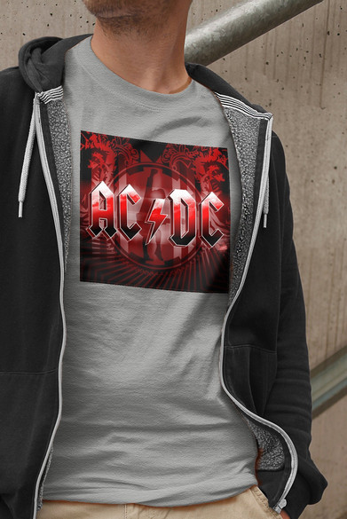 Koszulka z naszywką AC/DC Black Ice