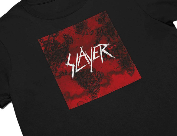 Koszulka z naszywką Slayer World painted