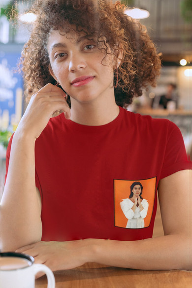 Koszulka z kieszonką DUA LIPA 02