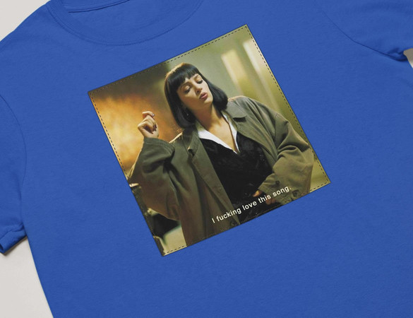 Koszulka z naszywką Uma Thurman Song