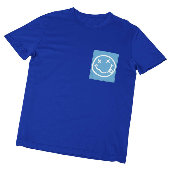 Koszulka z kieszonką  Smile  Blue