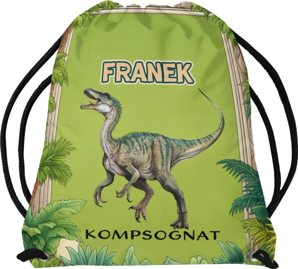 Worek Dinozaury Kompsognat – personalizowany prezent